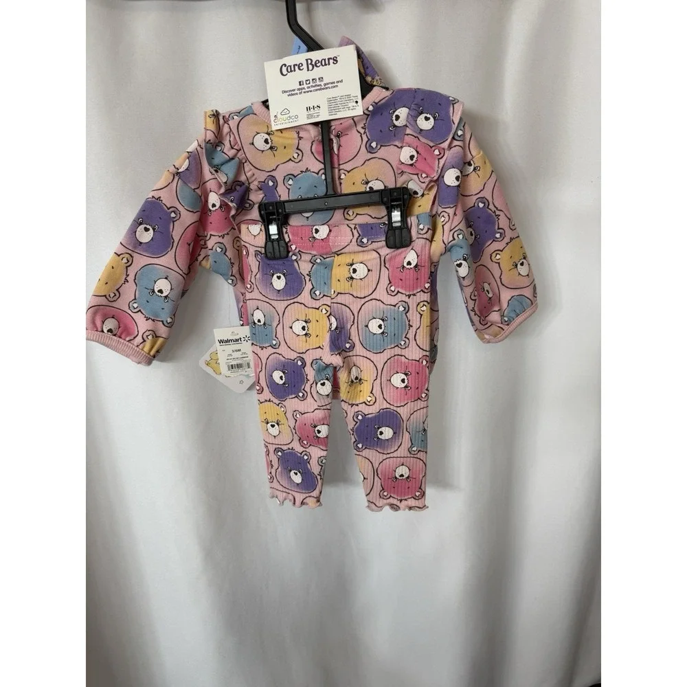 Care Bear Baby Girls three-piece Set  3-6 months New With Tags.‎ G32